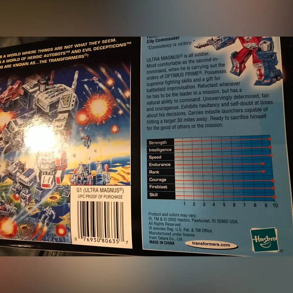 Vintage HASBRO TAKARA TOMY TRANSFORMERS COMMEMORATIVE SERIES ULTRA MAGNUS Mp Toy - Picture 11 of 14